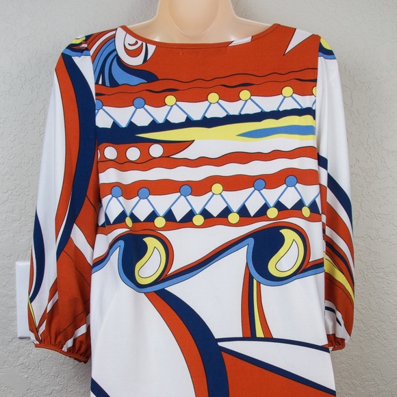 Diane Von Furstenberg Retro Wrap Dress Sz 4 - Picture 3 of 5